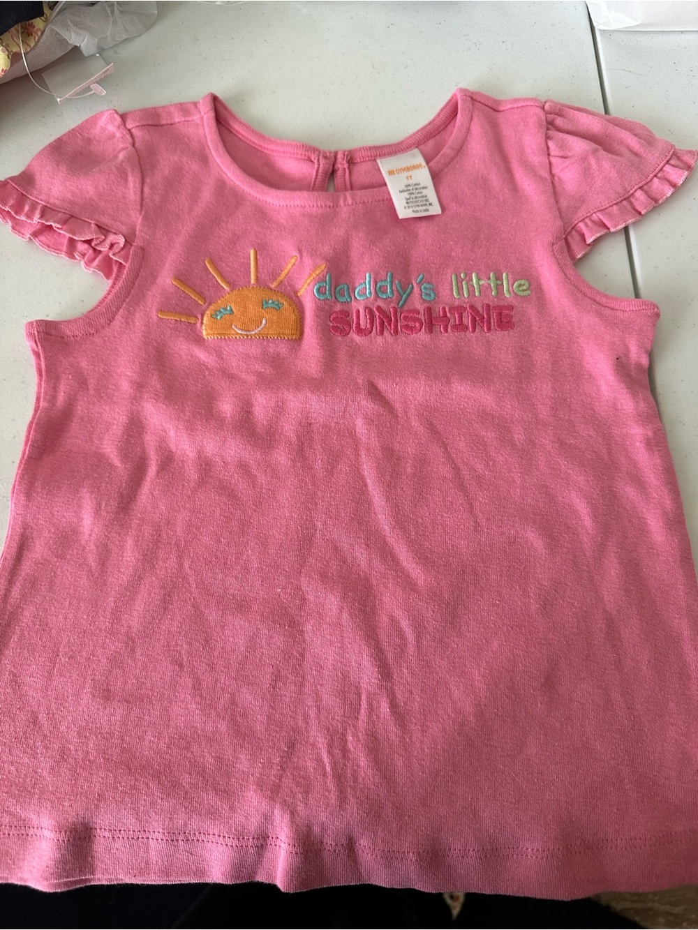 Gymboree Daddy's Little Sunshine Pink Girls' Tee size 5T/ NWOT 1379